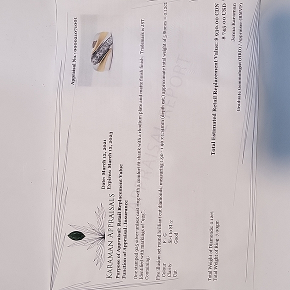 925 unisex ring - Picture 4 of 4